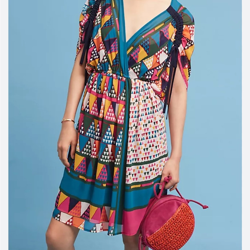 Anthropologie Maeve Geo-Printed Dress